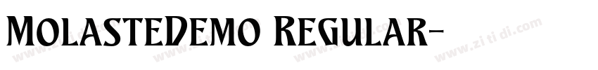 MolasteDemo Regular字体转换